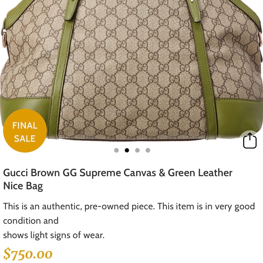 Gucci Guccisima canvas bag